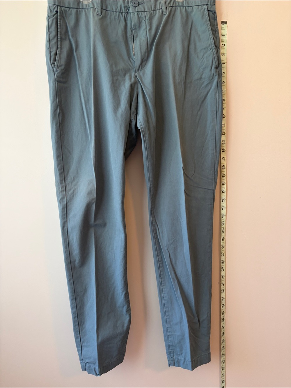 H&M Men's Chino Pants in Slate Blue-Green